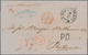 Niederländisch-Indien: 1867, Incomming Mail: Fresh Stampless Folded-envelope With Taxation "47" And - Nederlands-Indië