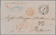 Niederländisch-Indien: 1867, Incomming Mail: Fresh Stampless Folded-envelope With Taxation "47" And - Niederländisch-Indien