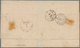 Niederländisch-Indien: 1867, Incomming Mail: Full Paid Fresh Stampless Folded Entire Letter Taxed "2 - Nederlands-Indië