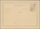 Niederländisch-Indien: 1878 (ca.), Moquette Surcharges: "Vijf Cent" In Black, SW To NE On Stationery - Nederlands-Indië
