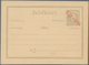 Niederländisch-Indien: 1878 (ca.), Moquette Surcharges: "Vijf Cent" In Red On Stationery Card Willem - Nederlands-Indië