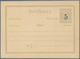 Niederländisch-Indien: 1879 (ca.), Fine Black "5" Surcharge On Card Willem 12 1/2 C. Grey, Probably - Nederlands-Indië