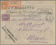 Niederländisch-Indien: 1880, Moquette Envelope With Fine Grey Pictorial Imprint Showing Stamps Wille - Nederlands-Indië