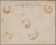 Niederländisch-Indien: 1880, Moquette Envelope With Fine Grey Pictorial Imprint Showing Stamps Wille - Indie Olandesi