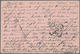 Niederländisch-Indien: 1895, Stationery Paid Reply Card, Reply Part 7 1 /2 C. Carmine Used "VELTEVRE - Nederlands-Indië