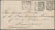 Niederländisch-Indien: 1896, Two Stationery Envelopes: Oval 12½ C Grey Uprated 12½ C And 15 C Occre - Nederlands-Indië