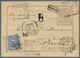 Niederländisch-Indien: 1898, Card Willem II 12 1/2 C. With "Moquette" Frame, Registered And Uprated - Nederlands-Indië