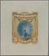 Nordborneo: 1894 Single Die Proof Of 5c. 'Great Argus Pheasant' In Blue & Ochre, Fine And Scarce. - Nordborneo (...-1963)