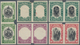 Nordborneo: 1931 Five Horizontal Pairs Of Imperf Plate Proofs, With 3c. (frame Only, With An Imperfe - North Borneo (...-1963)