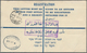 Palästina: 1930/1933, Two Uprated Registered Envelopes: Envelope 13m. Blue Uprated By 13m. Ultramari - Palestina