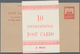 Palästina: 1932/1933, Three Unused Stationery Cards: 8m. Vermillion And 4m. Brown Purple, Both With - Palestine