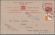 Palästina: 1944, Stationery Card 8 M. Uprated 5 M. "JERUSALEM 11 NO 44" Addressed To Greek Island Of - Palestina
