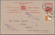 Palästina: 1944, Stationery Card 8 M. Uprated 5 M. "JERUSALEM 11 NO 44" Addressed To Greek Island Of - Palästina