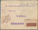 Portugiesisch-Indien: 1924, 5t. On 8t. Orange, Two Copies On Reverse Of Insured Letter (opened At Th - Portugiesisch-Indien