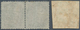 Singapur: 1854/1856: Indian Lithographed ½a. Deep Blue, Used In Singapore And Cancelled By Numeral " - Singapur (...-1959)