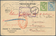 Singapur: 1928 "DEAD LETTER OFFICE SINGAPORE/16 MAY 28" Double Oval Datestamp In Red On Postcard Fro - Singapore (...-1959)