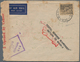 Singapur: 1942 Censored Airmail Cover From Australia (despatched 6th Feb. 1942) Addressed To Singapo - Singapore (...-1959)