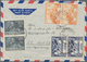 Singapur: 1949-50 Four Airmail Envelopes From Singapore To St. Gallen, Switzerland Including Three R - Singapore (...-1959)