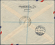 Delcampe - Singapur: 1949-50 Four Airmail Envelopes From Singapore To St. Gallen, Switzerland Including Three R - Singapur (...-1959)