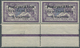 Syrien: 1923, Airmails "Syrie-Grand Liban", Wide Spacing 3¾mm, 3pi. On 60c. Violet/blue, Horiz. Pair - Syrië