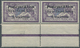 Syrien: 1923, Airmails "Syrie-Grand Liban", Wide Spacing 3¾mm, 3pi. On 60c. Violet/blue, Horiz. Pair - Syria