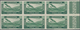 Syrien: 1934, Airmails 1pi. Green, Right Marginal Imperforate Block Of Six With Empty Value Field, M - Syrië