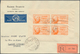 Syrien: 1945, President Shukri Al-Quwatli, 15pi. Orange, Imperforate Mini Sheet With Four Stamps (sl - Syrië