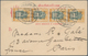 Thailand: 1908, Jubilee 1 A. Yellow/green, A Horizontal Strip Of Thre Tied "Bangkok.2 27.3.09" To Pp - Thailand