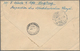 Thailand: 1908, Jubilee 3 A. Green, A Horizontal Bottom Left Corner Margin Pair W. 5 A. Scarlet Tied - Thailand