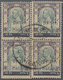 Thailand: 1909, 3s. On 3a. Violet/grey, Used Block Of Four With Shifted Strike Of Perforation Comb. - Thailand