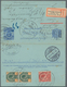 Thailand - Ganzsachen: 1901 Postal Stationery Letter Card 4 Atts Ultramarine Used REGISTERED From Ba - Tailandia