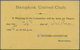 Thailand - Ganzsachen: 1902 Postal Stationery Card 1½a. On 1a. Used REGISTERED Within Bangkok In 190 - Thailand