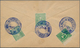 Tibet: 1912, 1/6 T. Bluish Green (3, Inc. Bottom Left Corner Copy) Tied Blue Intaglio „LHASA P.O.“ T - Andere-Azië