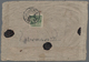 Tibet: 1933, 4 T. Olive Imperf., A Deeply Inked Copy Tied "LASA" To Reverse Of Registered Inland Cov - Sonstige - Asien