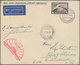 Thematik: Arktis / Arctic: 1931, Zeppelin Polarfahrt Cover With Single 4 RM Polarfahrt, Tied By Bord - Altri & Non Classificati