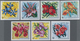 Thematik: Flora-Orchideen / Flora-orchids: 1973, BURUNDI: Orchids Complete IMPERFORATE Set Of Seven - Orchideeën