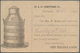 Thematik: Nahrung / Food: 1896, Victoria. Sales Representative Card 1d QV With Illustratded Imprint - Levensmiddelen
