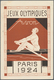 Thematik: Olympische Spiele / Olympic Games: 1924, France. Olympic Postcard 15c Green Pasteur With R - Sonstige & Ohne Zuordnung