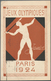 Thematik: Olympische Spiele / Olympic Games: 1924, France. Olympic Postcard 15c Green Pasteur With R - Other & Unclassified