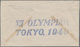 Thematik: Olympische Spiele / Olympic Games: 1937, "XII Olympiad / Tokyo, 1940" Large Blue Handstamp - Sonstige & Ohne Zuordnung