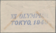 Thematik: Olympische Spiele / Olympic Games: 1937, "XII Olympiad / Tokyo, 1940" Large Blue Handstamp - Other & Unclassified