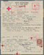 Delcampe - Thematik: Rotes Kreuz / Red Cross: 1943/1944. Lot Of 5 Different RED CROSS Entire Letters 8frs. All - Red Cross