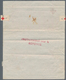 Delcampe - Thematik: Rotes Kreuz / Red Cross: 1943/1944. Lot Of 5 Different RED CROSS Entire Letters 8frs. All - Rotes Kreuz