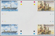 Thematik: Schiffe / Ships: 1996, Barbados. IMPERFORATE Cross Gutter Pair For The 45c And $1.10 Value - Schiffe