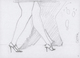 Thematik: Tanz / Dancing: 2006, Belgium. Set Of Two Sketches, One Coloured, One B/w (is Related To T - Tanz