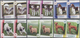 Thematik: Tiere-Hunde / Animals-dogs: 2008, DOMINICA: Dogs Complete Set Of Six In Horizontal IMPERFO - Honden