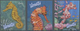 Thematik: Tiere-Meerestiere / Animals-sea Animals: 2003, Vanuatu. Complete Set "Seahorses" (3 Values - Marine Life