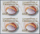 Thematik: Tiere-Meerestiere / Animals-sea Animals: 2006, Dominica. Imperforate Block Of 4 For The 65 - Maritiem Leven