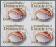 Thematik: Tiere-Meerestiere / Animals-sea Animals: 2006, Dominica. Imperforate Block Of 4 For The 65 - Marine Life