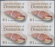 Thematik: Tiere-Meerestiere / Animals-sea Animals: 2006, Dominica. Imperforate Block Of 4 For The $1 - Maritiem Leven